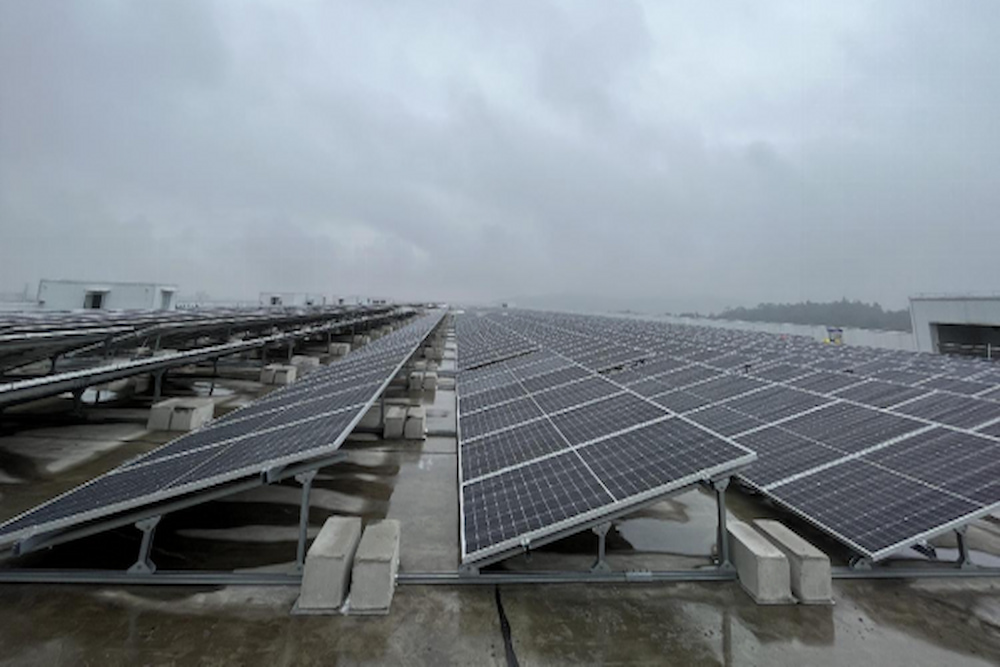 Proyecto de 10 MW de montaje en techo plano de China