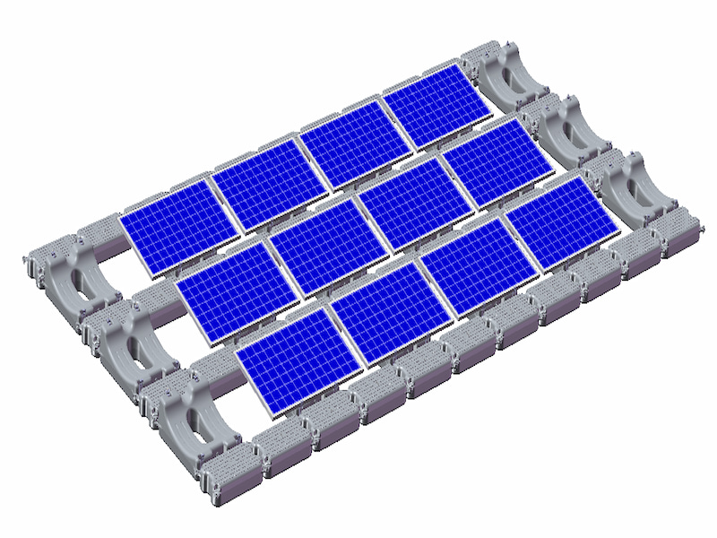 Sistema solar fotovoltaico flotante